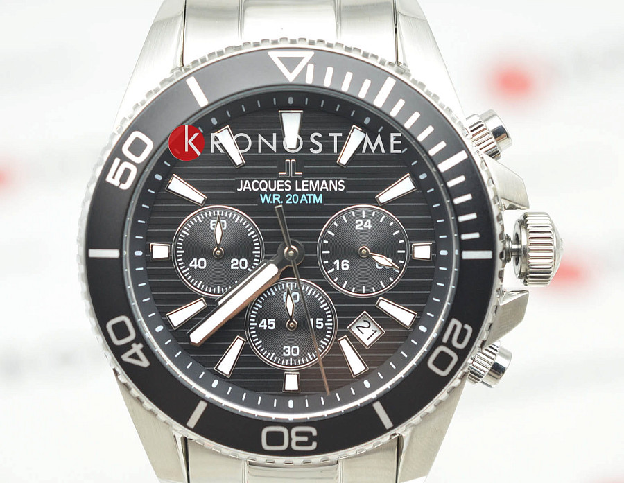 Часы Jacques Lemans Liverpool Diver 1-2206G — сталь металл, Австрия