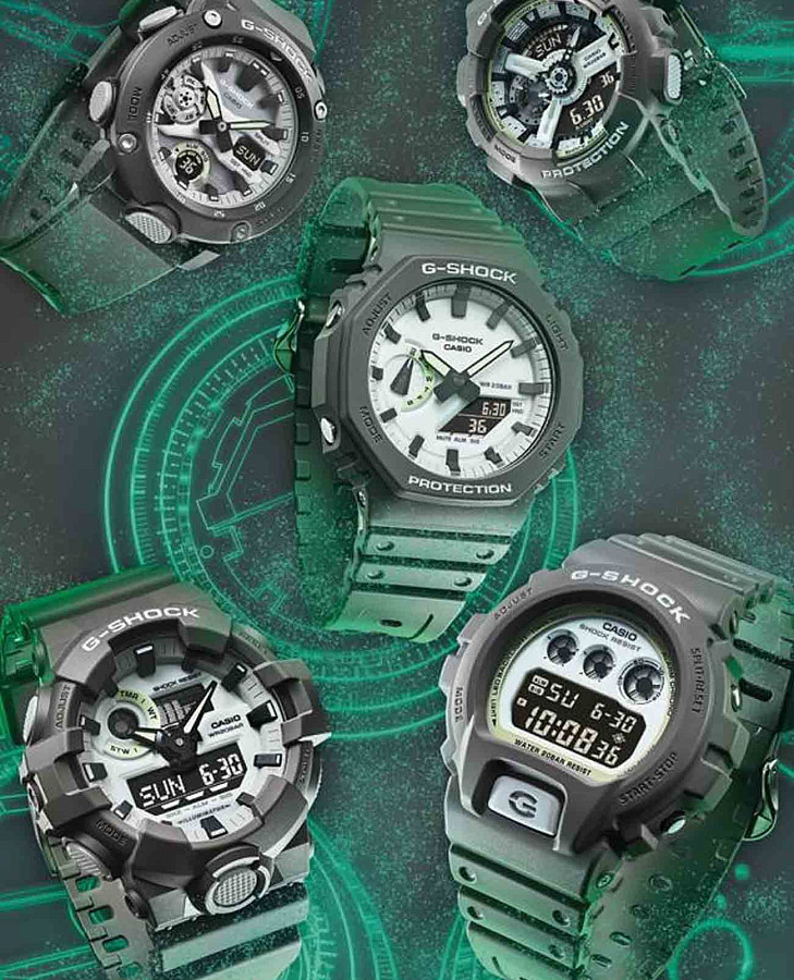Часы Casio G-Shock GA-700HD-8ADR — электронные, пластик