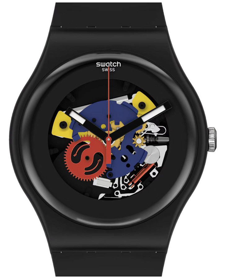 Часы Swatch New Gent Biosourced Lacquered SO29B107 — кварцевые, пластик