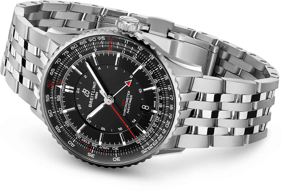 Часы Breitling Navitimer Automatic GMT 41 A32310251B1A1 — сталь, Швейцария