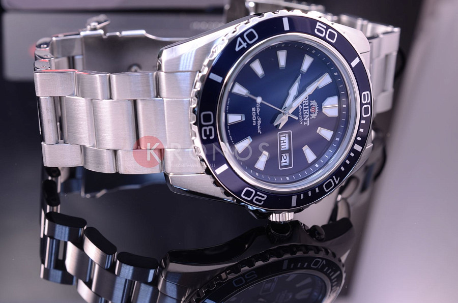 Часы Orient EM75002D (FEM75002D) — металл сталь, Япония