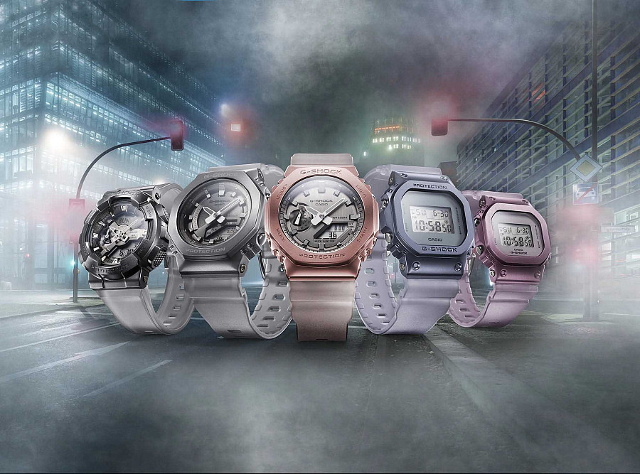 Часы Casio G-Shock GM-S5600MF-6DR (GM-S5600MF-6) — женские, электронные