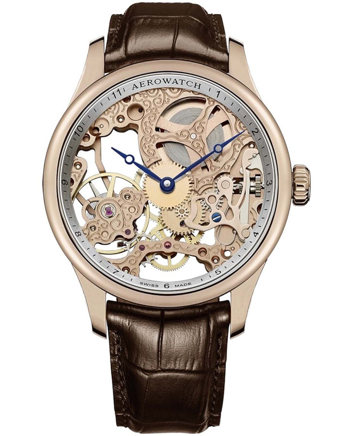 Часы Aerowatch Renaissance 57981 RO01 — мужские, золотой