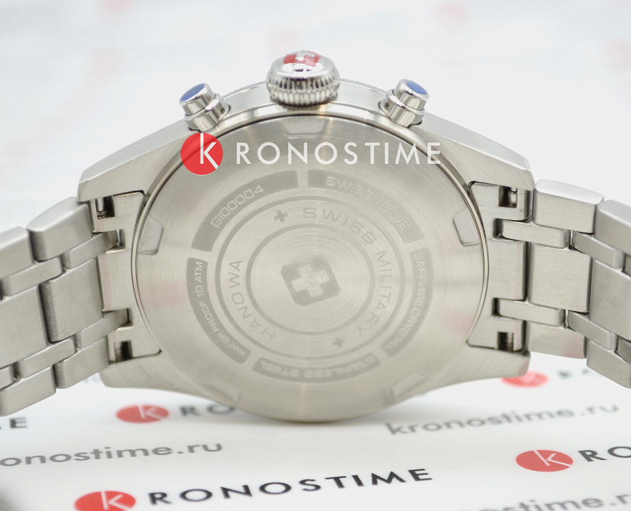 Часы Swiss Military Hanowa Thunderbolt Chrono SMWGI0000403 — мужские, нержавеющая сталь