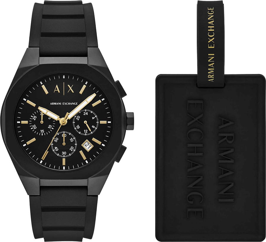 Часы Armani Exchange Rafael AX7165SET — кварцевые, металл сталь