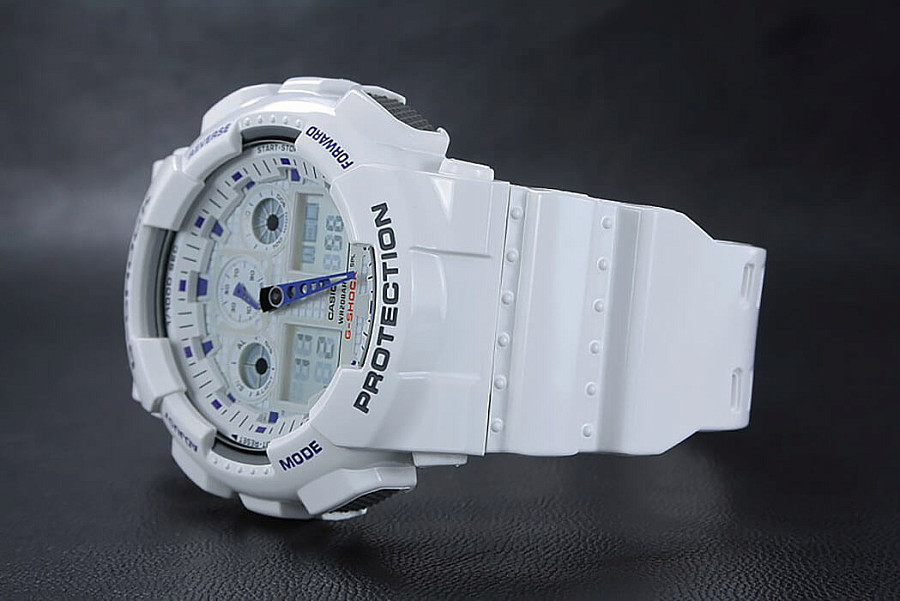 Часы Casio G-Shock GA-100A-7A — артикул GA-100A-7A, мужские