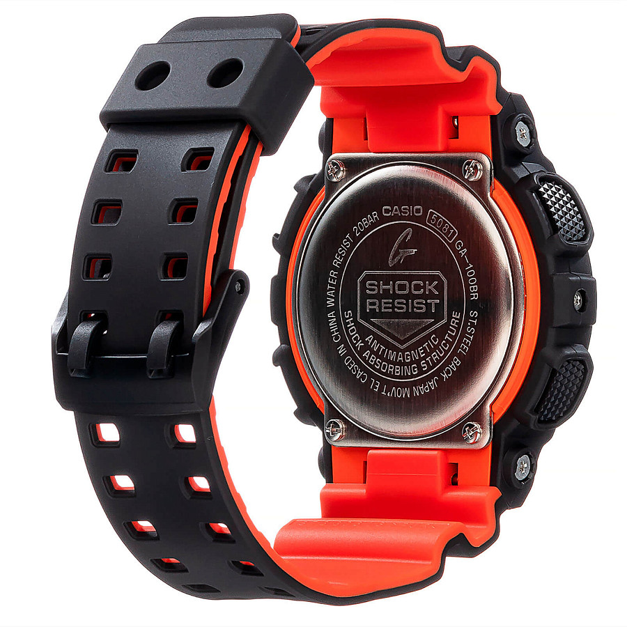 Часы Casio G-Shock GA-100BR-1A — полимер, мужские