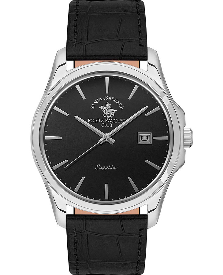 Часы Santa Barbara Polo & Racquet Club Noble SB.1.10535-2 — мужские, черный