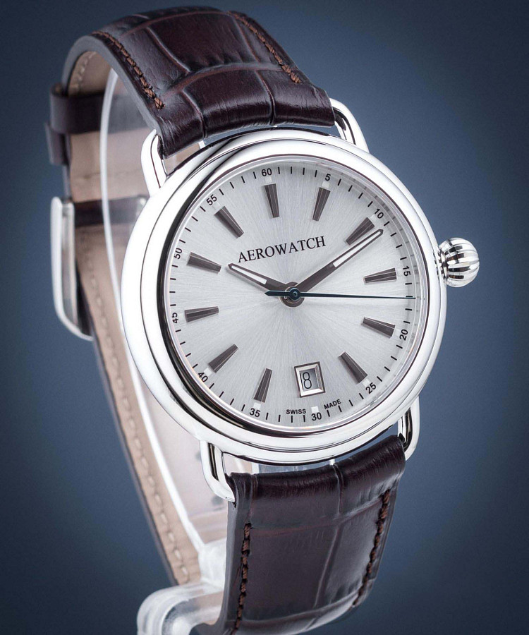 Часы Aerowatch 1942 42900 AA19 — кварцевые, металл сталь