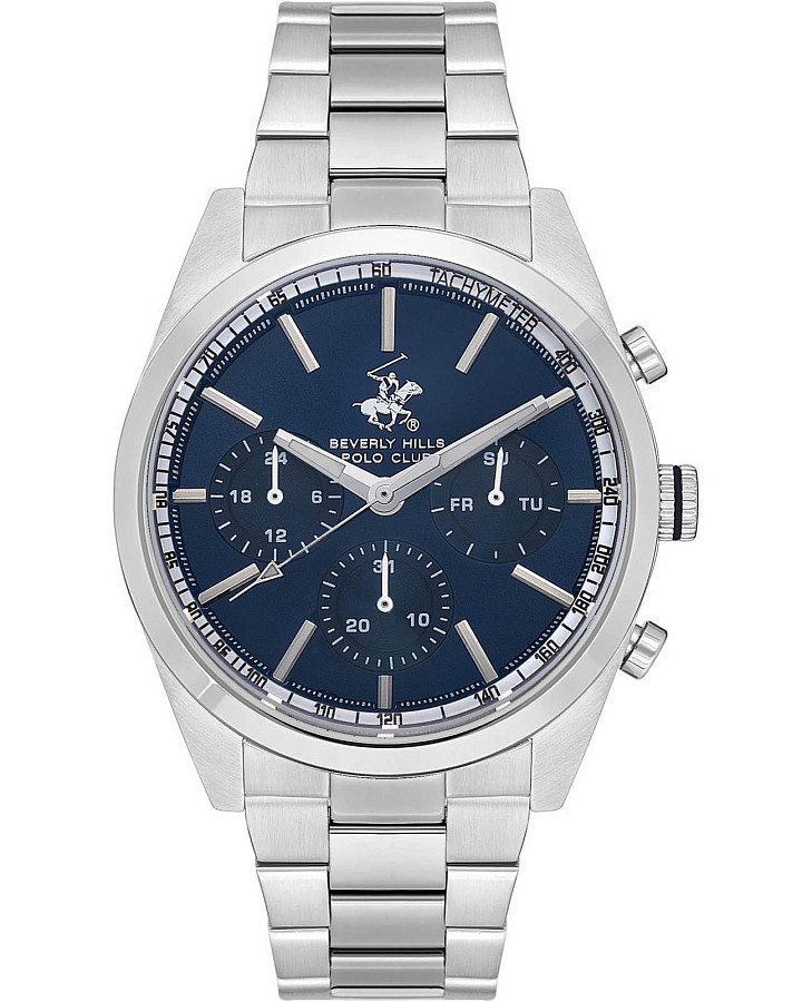 Часы Beverly Hills Polo Club Quartz BP3618X.390 — мужские, синий