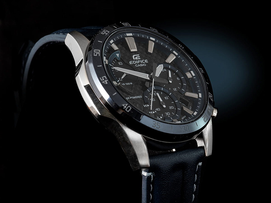 Часы Casio Edifice EQS-930BL-2AVUDF (EQS-930BL-2A) — мужские, сталь с ip покрытием