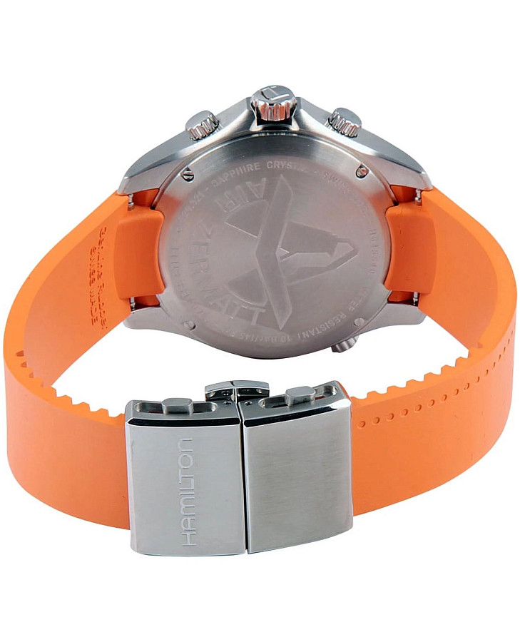 Часы Hamilton Khaki Aviation Flight Timer Quartz H64554431 — кожаный, мужские