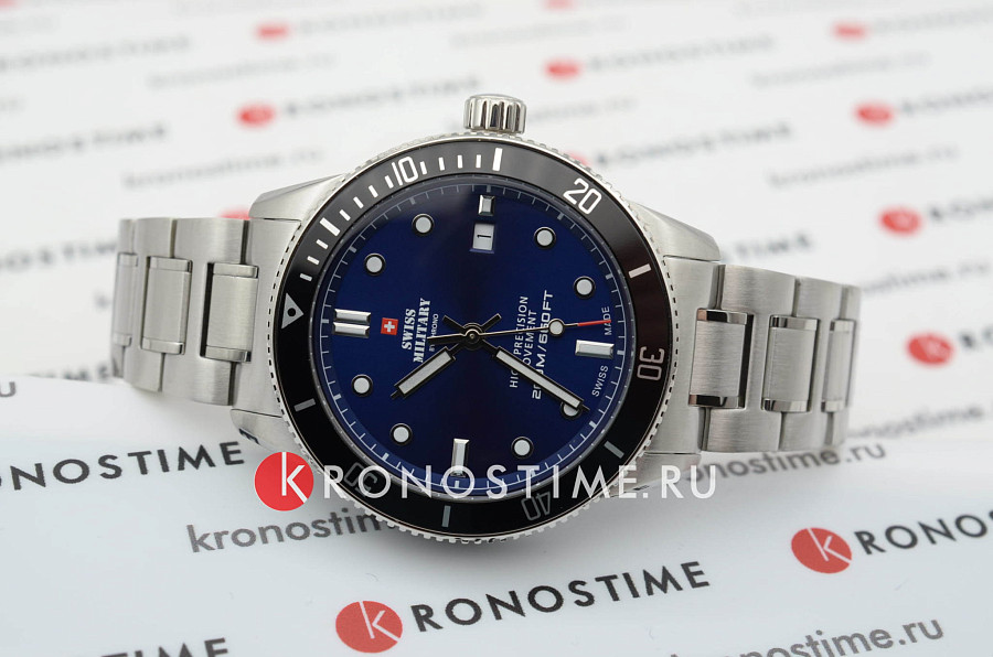 Часы Swiss Military by Chrono Сверхточные SM34088.02 — нержавеющая сталь, мужские