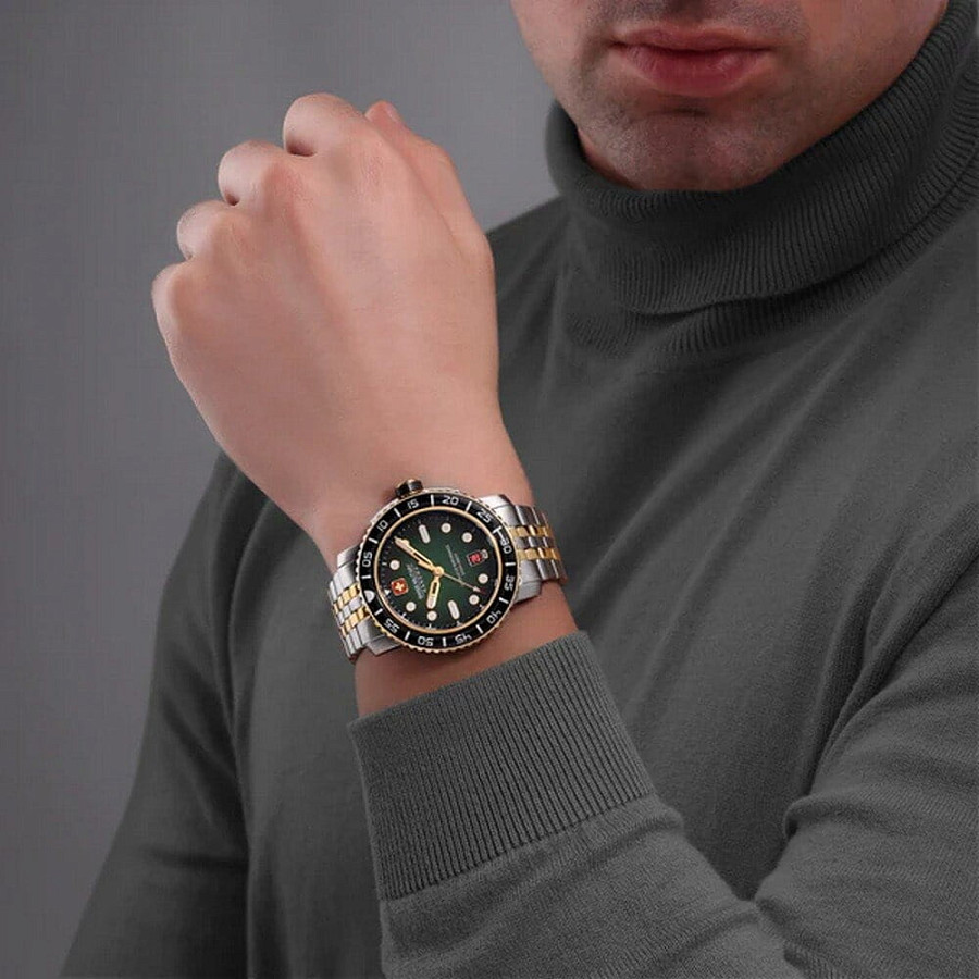 Часы Swiss Military Hanowa Black Marlin SMWGH0001761 — сталь металл, нержавеющая сталь с pvd-покрытием