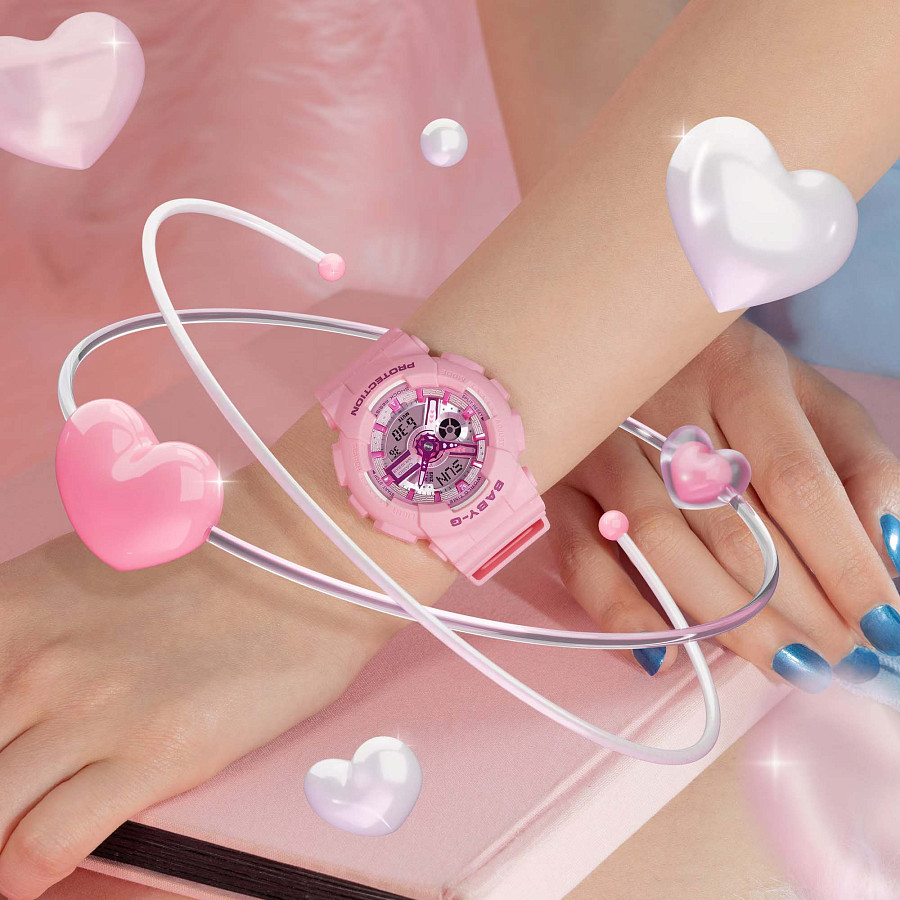 Часы Casio Baby-G BA-110YK-4A — кварцевые, пластик