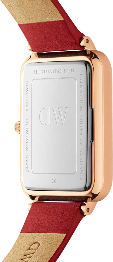 Часы Daniel Wellington Quadro Pressed Suffolk DW00100453 — кварцевые, сталь металл