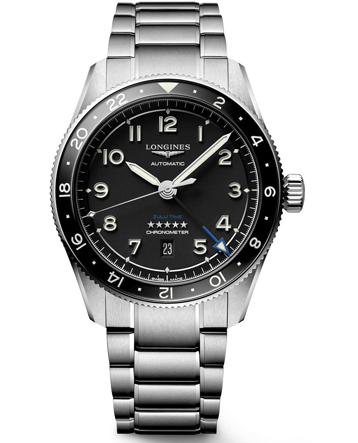 Часы Longines Spirit L3.812.4.53.6 — мужские, черный