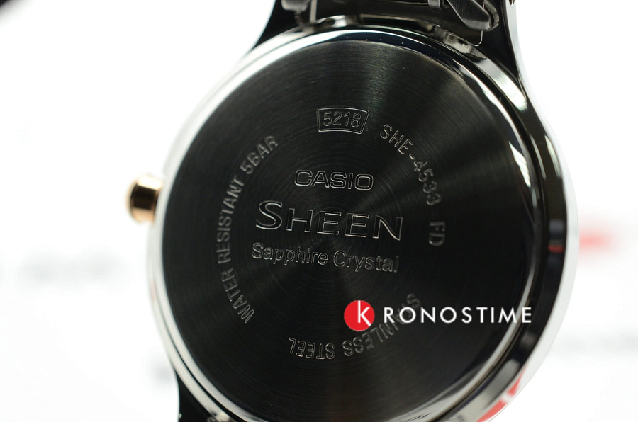 Часы Casio Sheen SHE-4533D-7AUER — серебристый, металл сталь