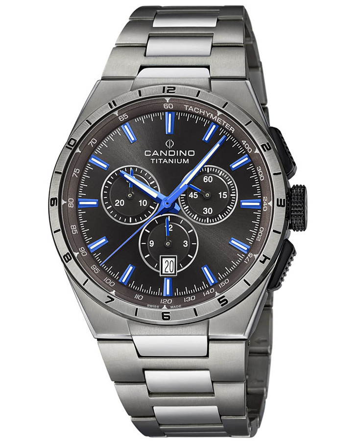 Часы Candino Titanium Chrono C4603/E — мужские, черный