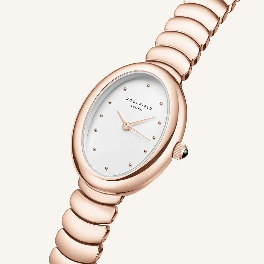 Часы Rosefield The Oval OVWRSR-OV21 — нержавеющая сталь с ip-покрытием, женские