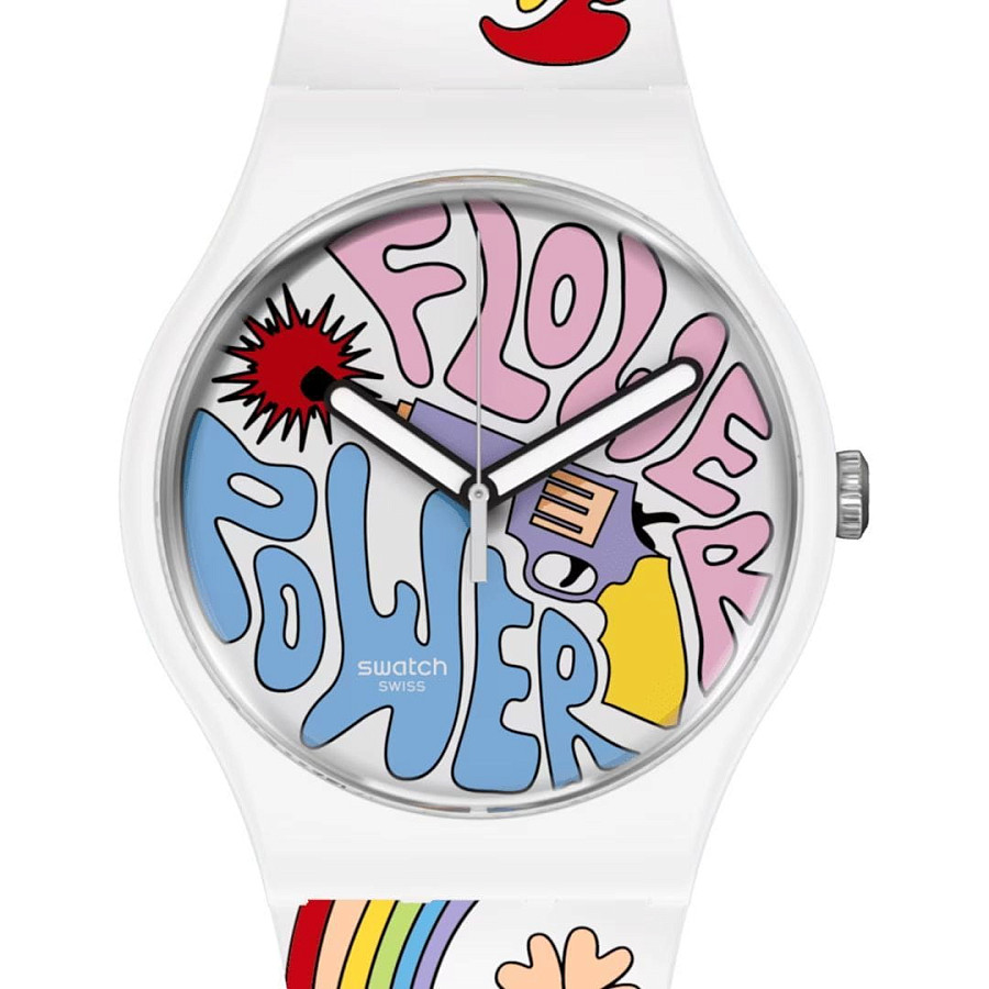 Часы Swatch New Gent Bioceramic Swatch Pay! SO32W108-5300 — кварцевые, биокерамика