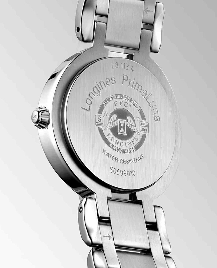 Часы Longines PrimaLuna L8.113.4.87.6 — механические, металл сталь