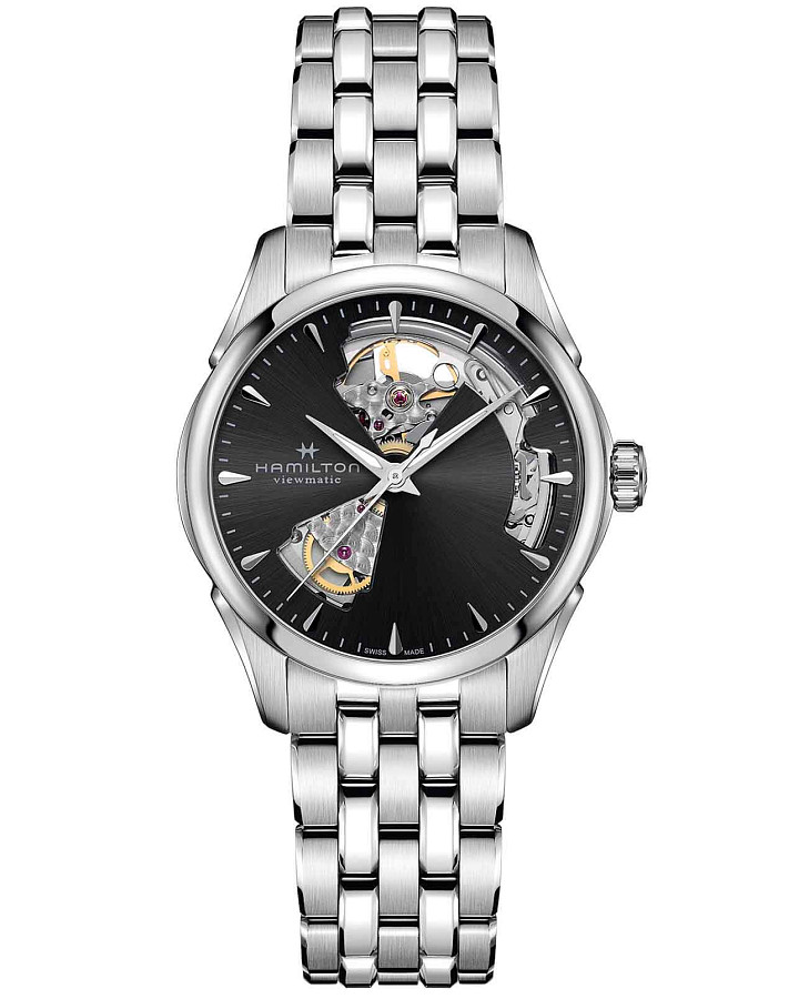 Часы Hamilton Jazzmaster Open Heart Auto H32215130 — женские, черный
