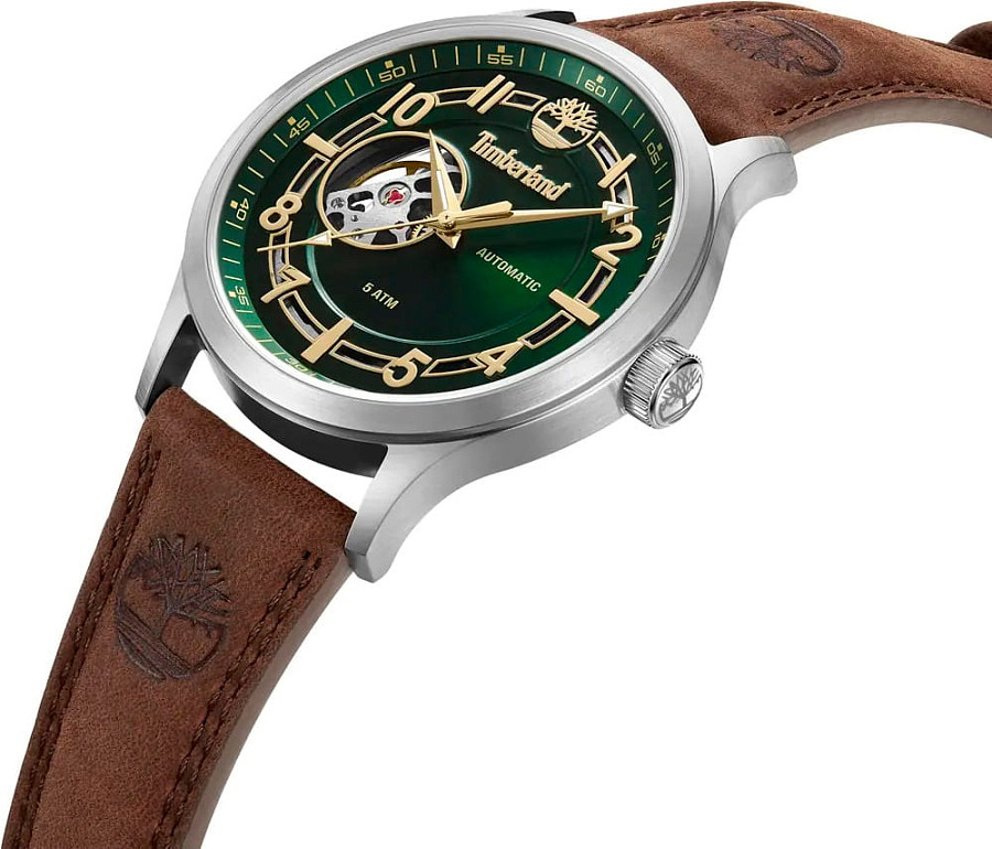 Часы Timberland Langerbuck TDWGE0041902 — зеленый, сталь металл