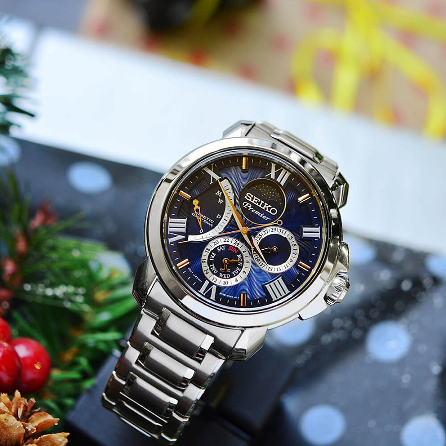 Часы Seiko Premier SRX017P1 — нержавеющая сталь, мужские