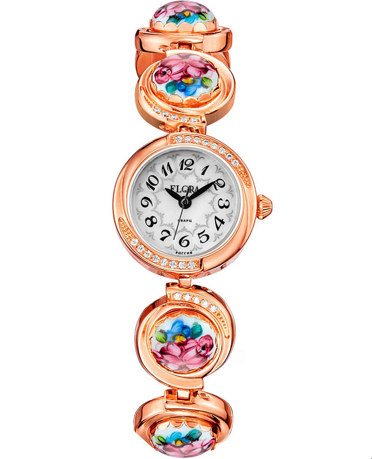 Часы УЧЗ Flora 1138F-4 — женские, перламутровый