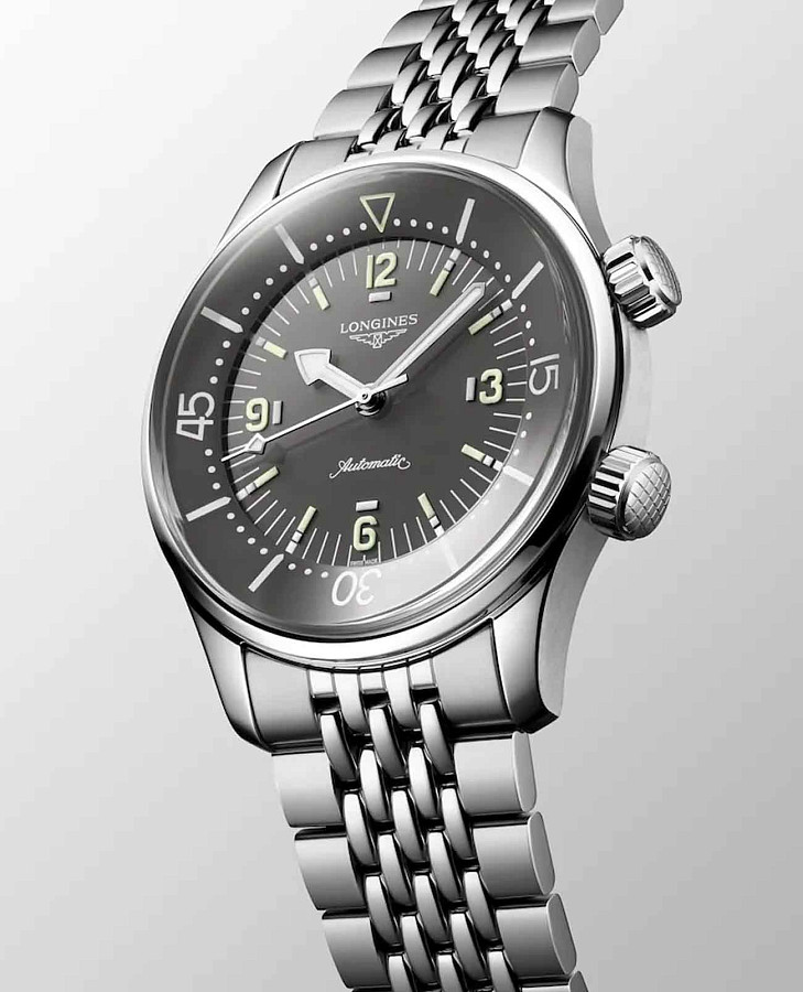 Часы Longines Legend Diver L3.764.4.99.6 — нержавеющая сталь, мужские