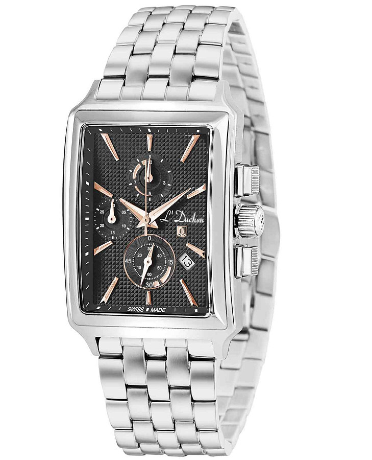 Часы L'Duchen Adventure Chrono D 612.10.32 — кварцевые, металл сталь