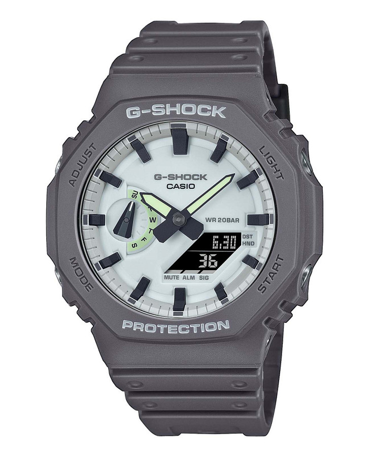 Часы Casio G-Shock GA-2100HD-8ADR (GA-2100HD-8A) — мужские, серый