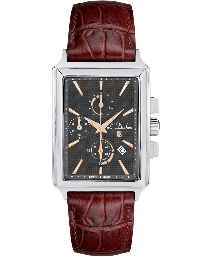 Часы L'Duchen Adventure Chrono D 612.12.32 — мужские, серый