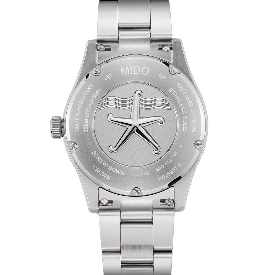 Часы Mido Ocean Star 39 M026.907.11.041.00 — антрацитовый, сталь металл