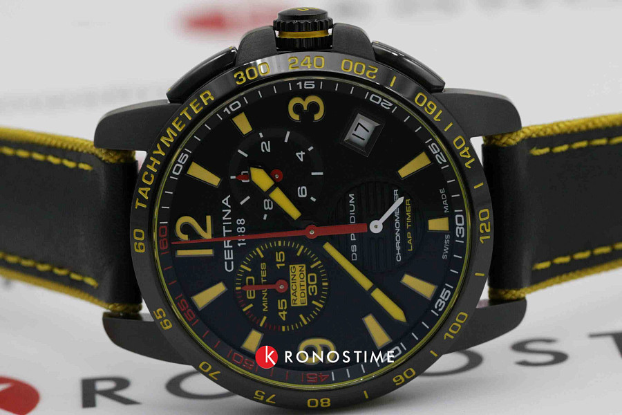 Часы Certina DS Podium Chronograph Lap Timer C034.453.36.057.10 — мужские, кожаный