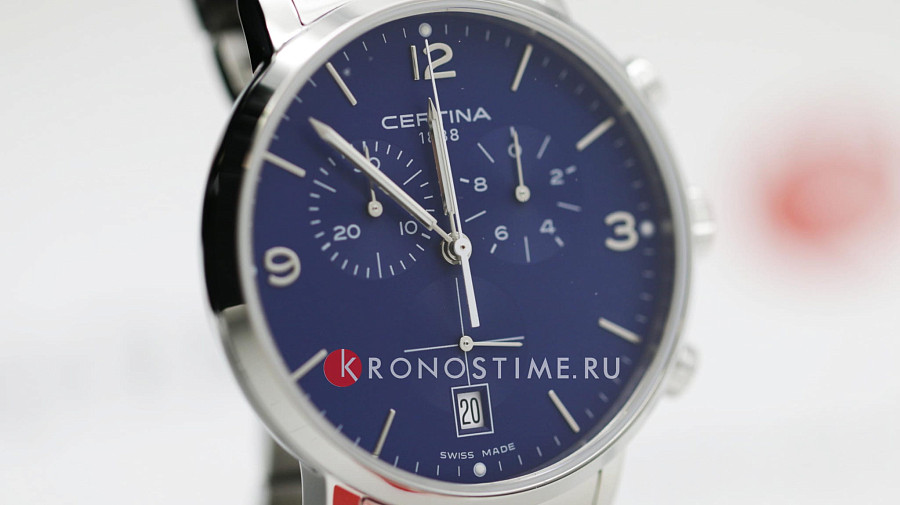 Часы Certina DS Caimano Chronograph C035.417.11.047.00 — Швейцария, кварцевые