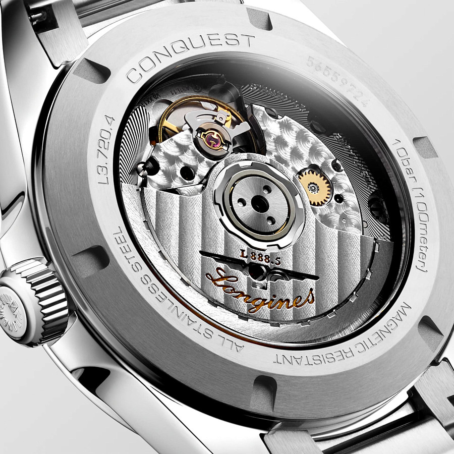 Часы Longines Conquest L3.720.4.92.6 — металл сталь, Швейцария