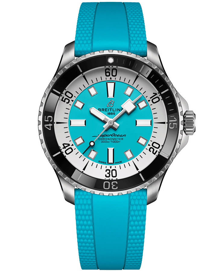 Часы Breitling Superocean Automatic 44 A17376211L2S2 — мужские, голубой