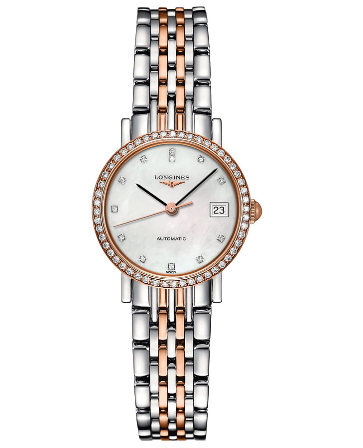 Часы Longines Elegant Collection L4.309.5.88.7 — женские, перламутровый