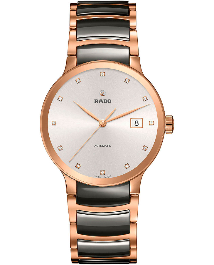 Часы Rado Centrix Automatic Diamonds R30036762 — мужские, серый