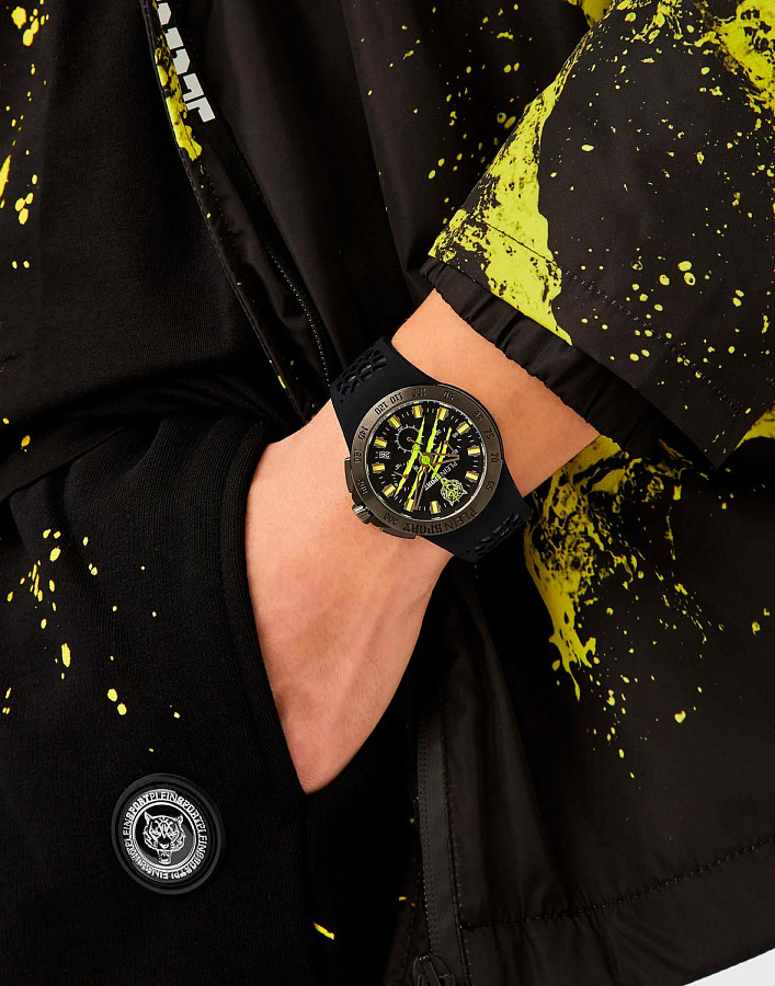Часы Plein Sport Thunderstorn Chrono PSABA0623 — кварцевые, металл сталь