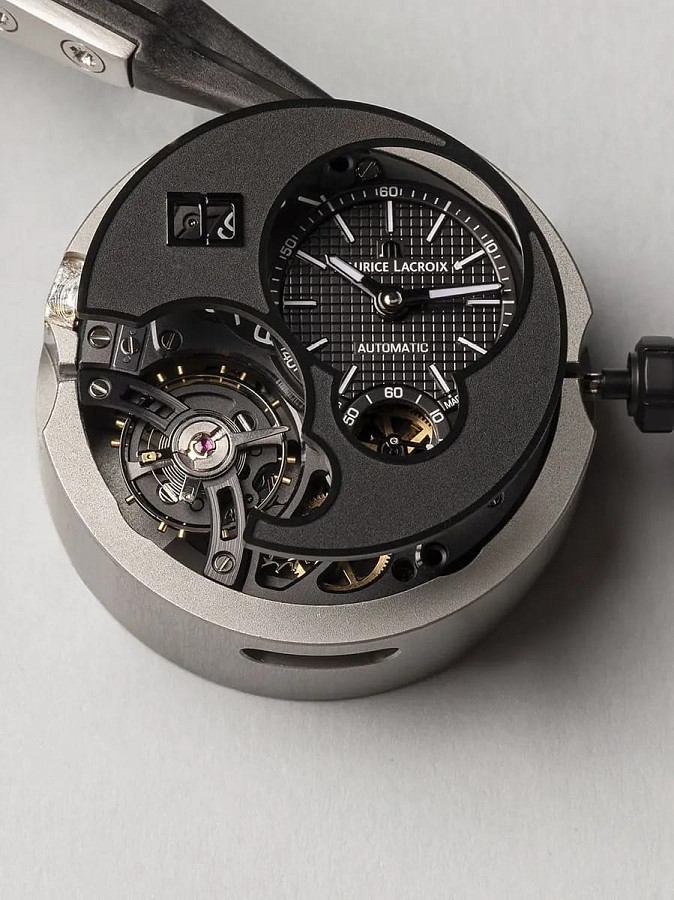 Часы Maurice Lacroix Aikon Master Grand Date Black AI6118-DLB0B-330-2 — каучук, мужские