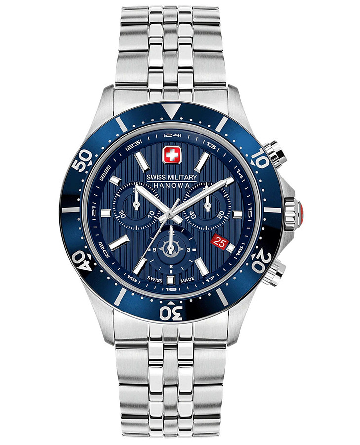 Часы Swiss Military Hanowa Afterburn SMWGI2100703 — мужские, синий