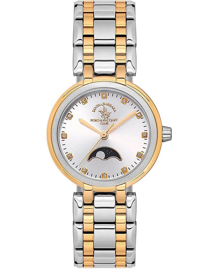 Часы Santa Barbara Polo & Racquet Club Luxury SB.1.10556-3 — женские, серебристый