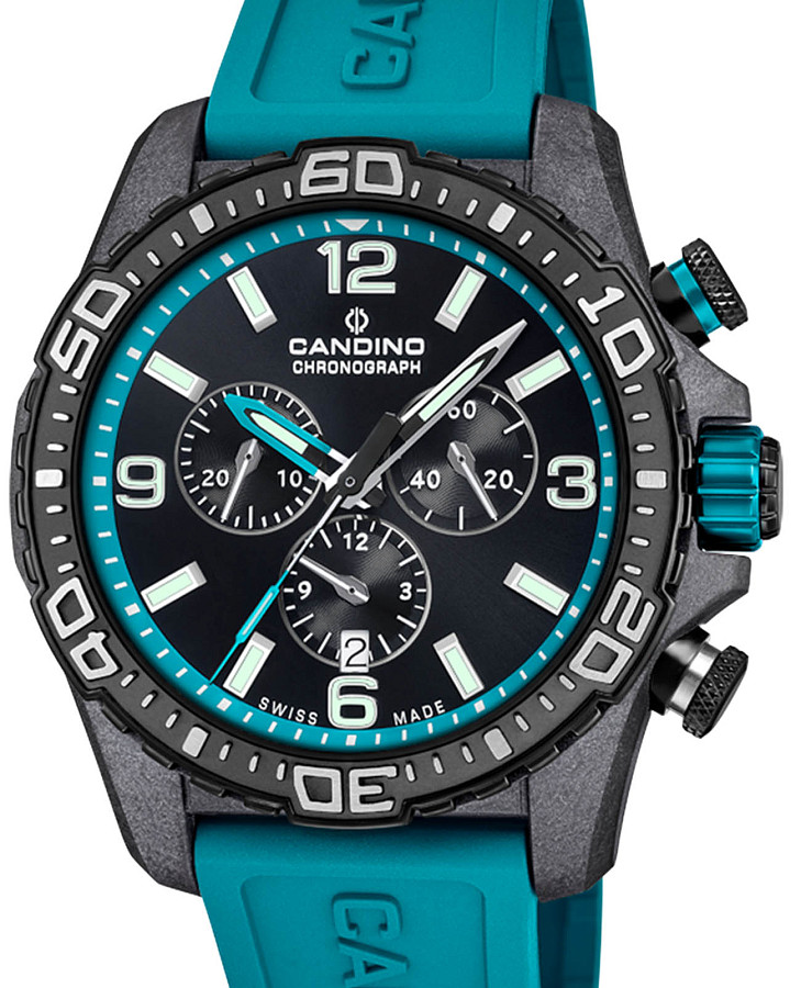 Часы Candino Chronos C4779/4 — кварцевые, карбон