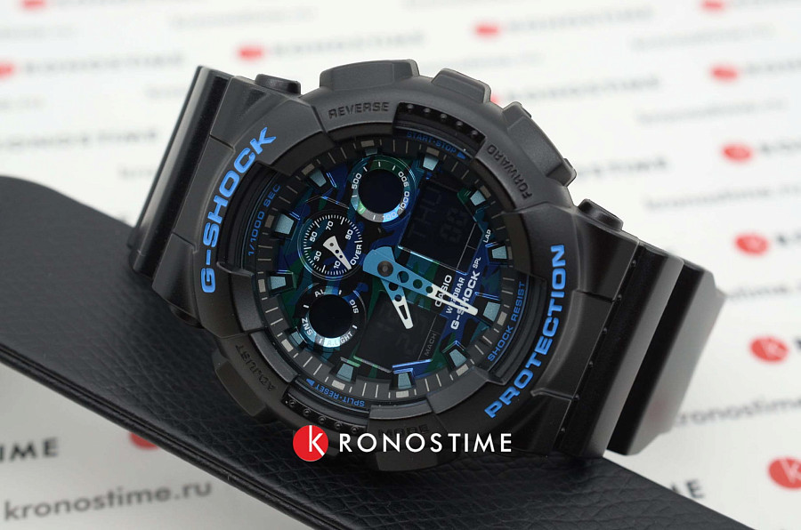 Часы Casio G-Shock GA-100CB-1ADR (GA-100CB-1A) — электронные, Япония, мужские