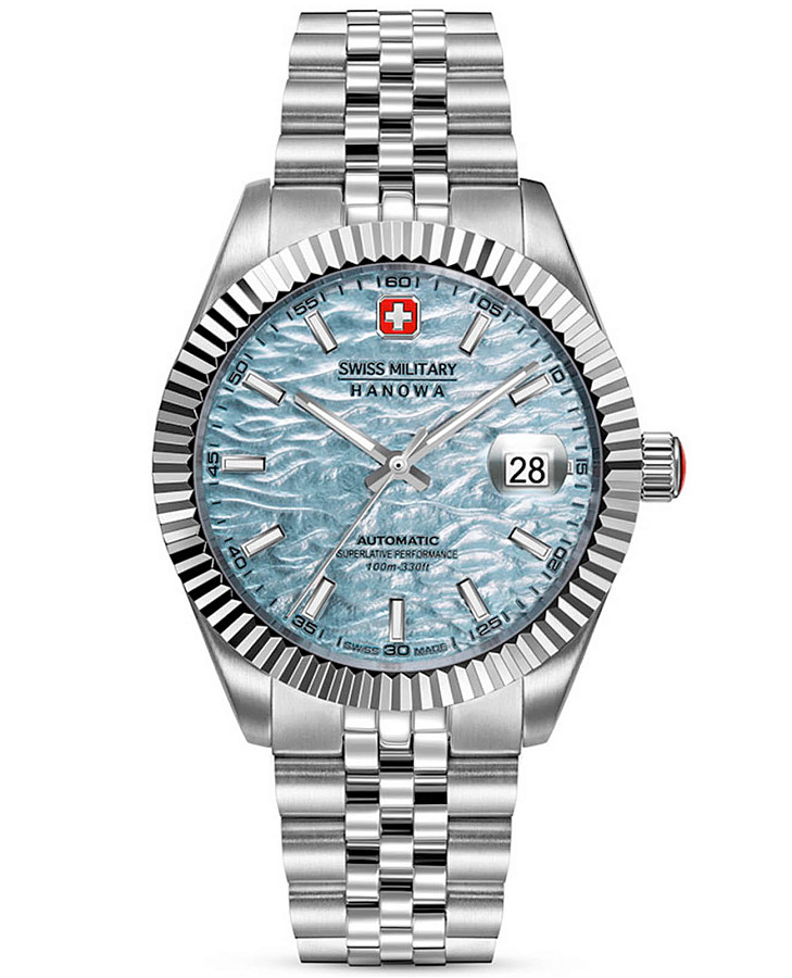 Часы Swiss Military Hanowa Master Diligenter SMWGL0005405 — мужские, голубой