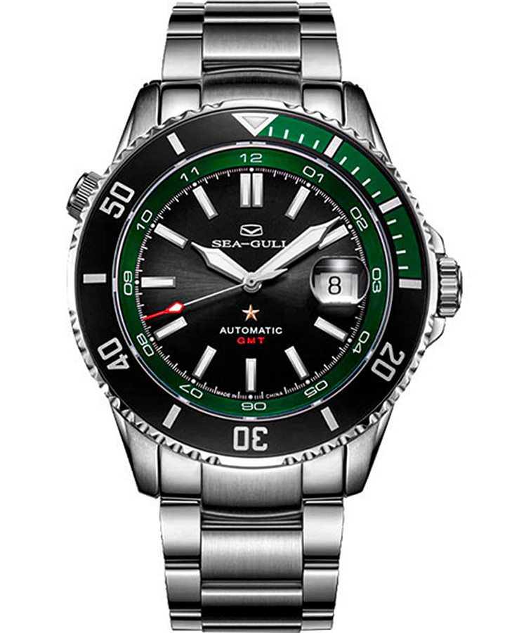 Часы Seagull Ocean Star 816.22.6154 — мужские, черный