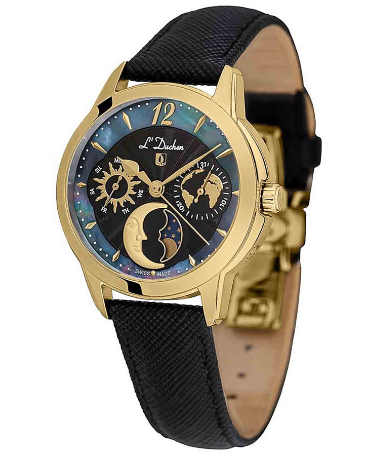 Часы L'Duchen Celeste D 857.21.31 — кварцевые, металл сталь